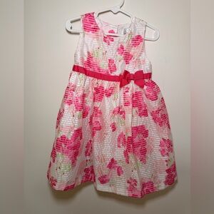 Gymboree Pink Floral Kids Dress with Bow